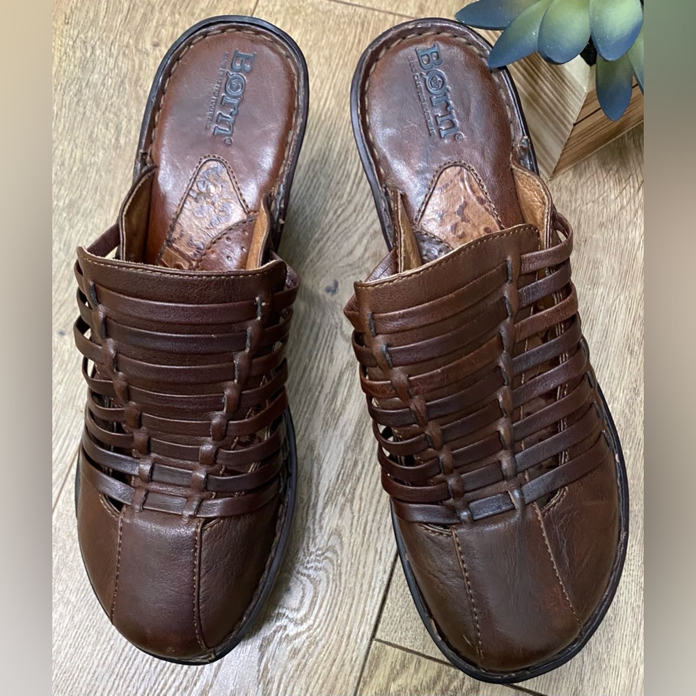 Born "Sordino" Clogs, Dark Brown, size 8 - Picture 2 of 13